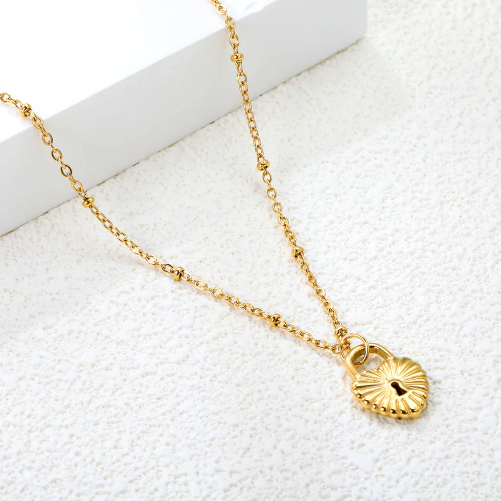 Heartlock Charm Necklace