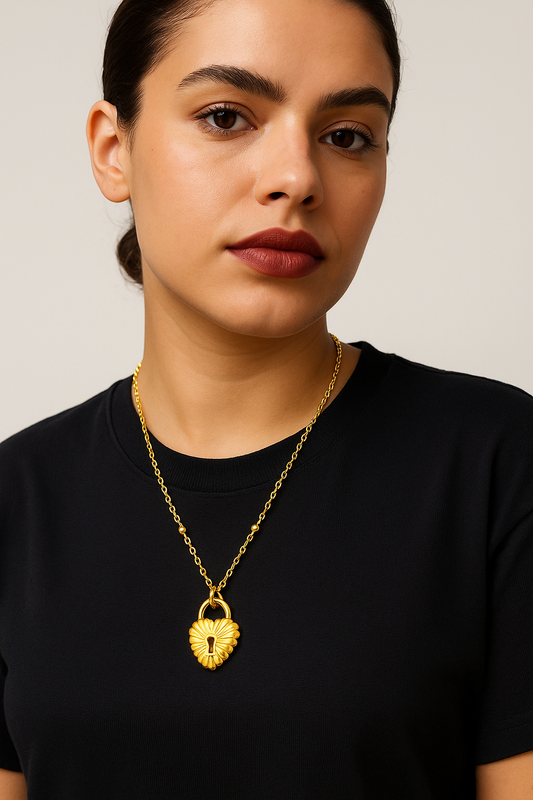 Heartlock Charm Necklace