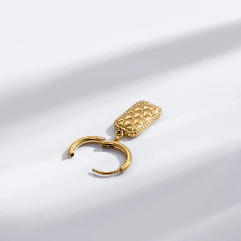 Quiltelle Hoop Earrings