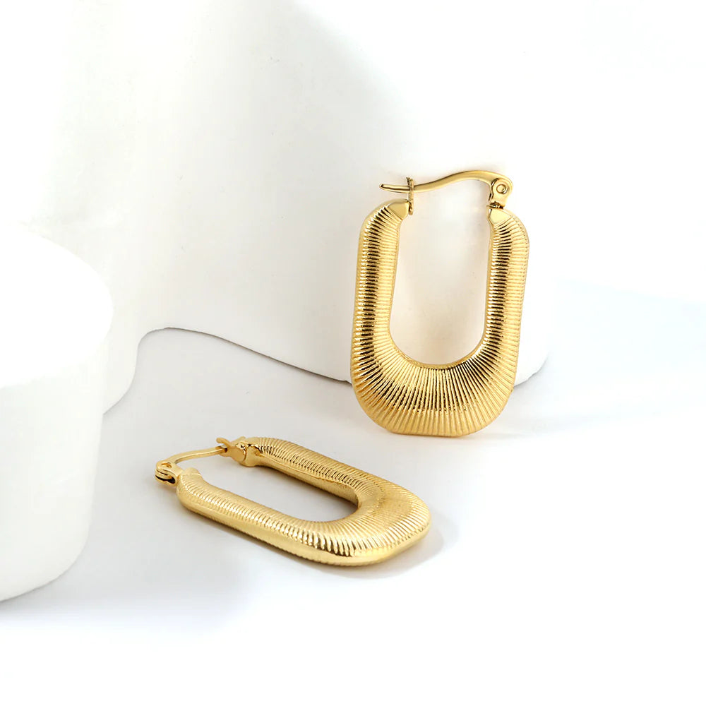 Serpentine Hoop Earrings