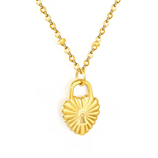 Heartlock Charm Necklace