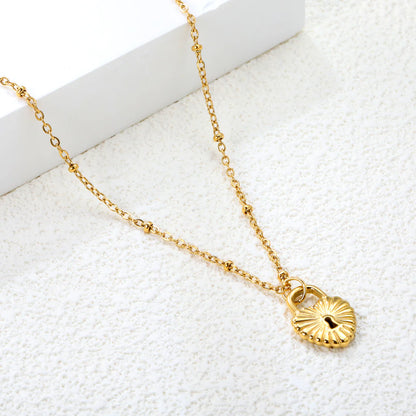 Heartlock Charm Necklace