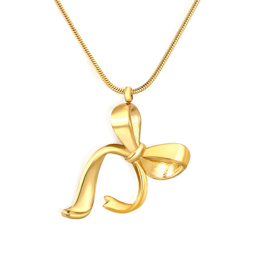 Golden Ribbon Necklace