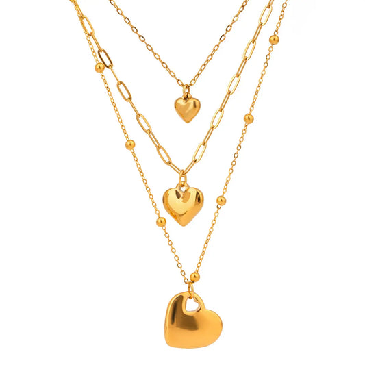 Layered Heart Bliss Necklace