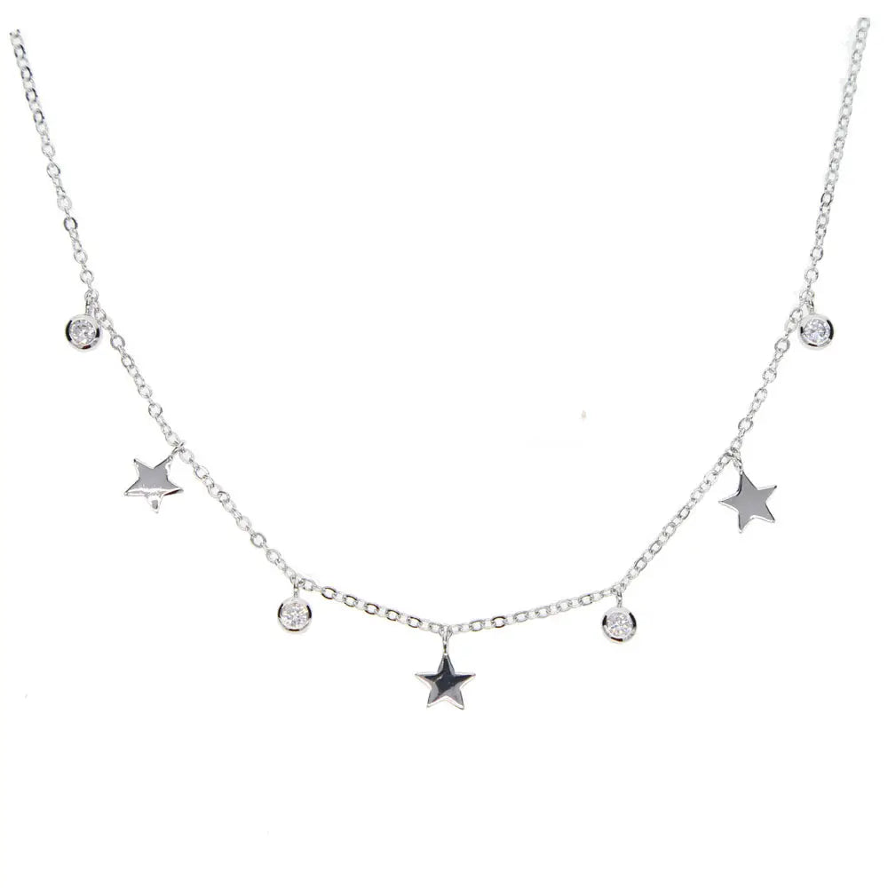 Celestial Glow Gold Star Necklace