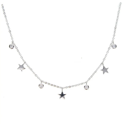 Celestial Glow Gold Star Necklace