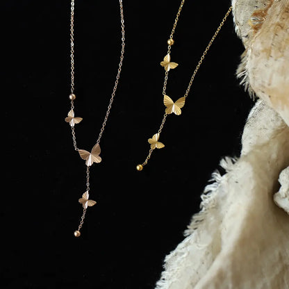 Seraphic Wings Butterfly Charm Necklace