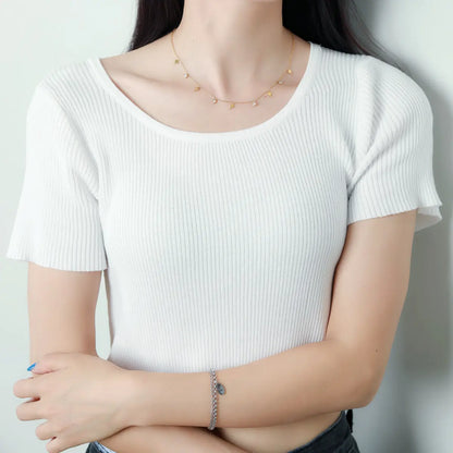 Celestial Glow Gold Star Necklace