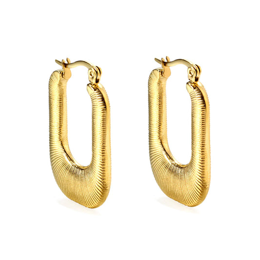 Serpentine Hoop Earrings